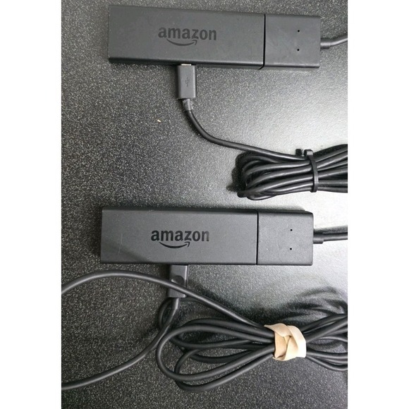 2pc Amazon Fire TV Stick 2nd Generation LY73PR No Remote Twsted Working EUC - Picture 2 of 5